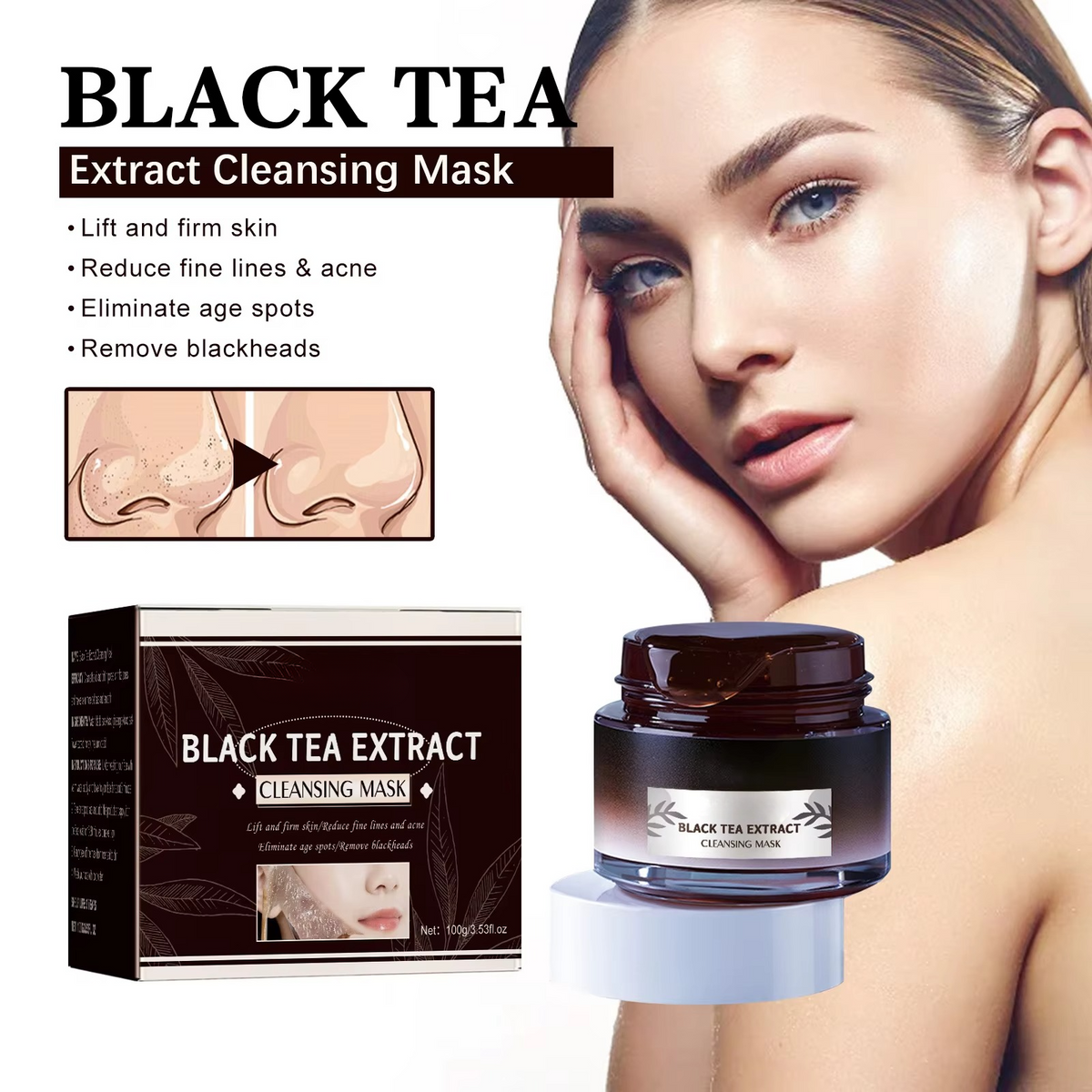 Lot de 2 masques de soin pour le visage