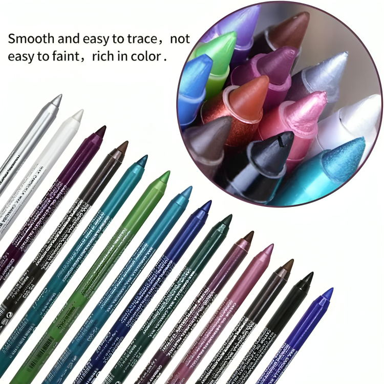 Lot de 2 crayons de maquillage pour yeux, lèvres et sourcils