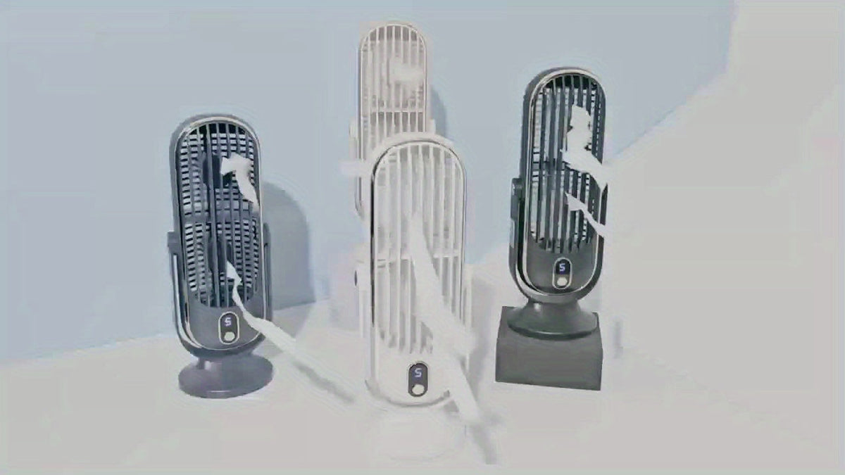 Ventilateur de bureau rechargeable USB à cinq vitesses