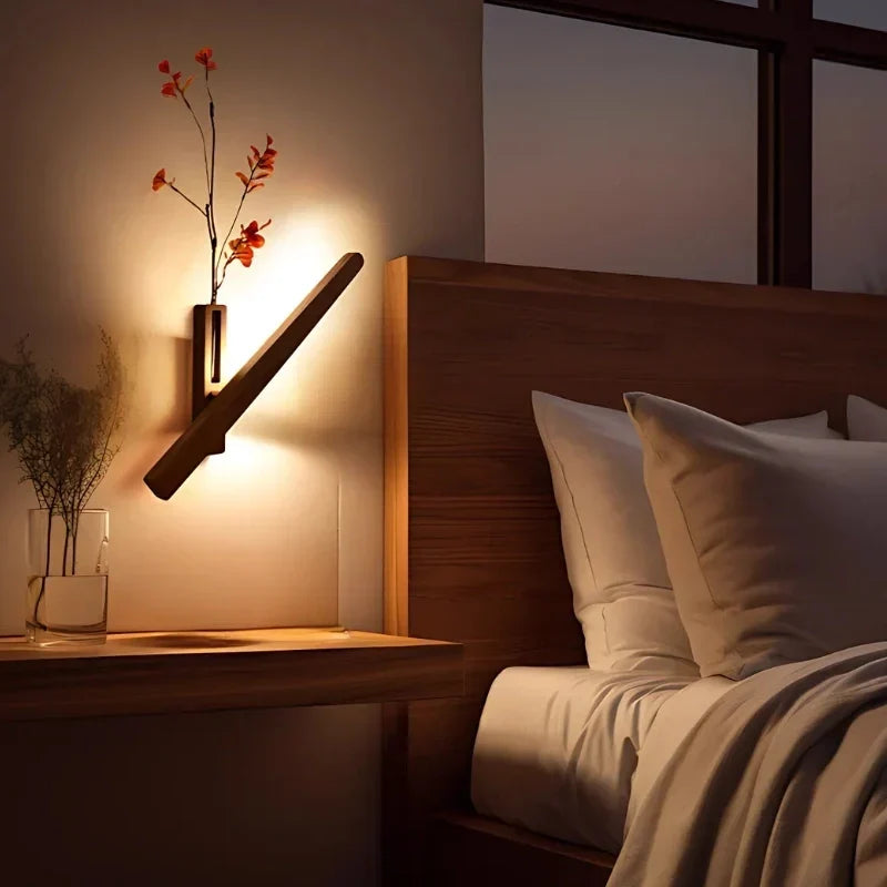 Lampe murale rechargeable avec vase intégré