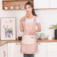 Tablier de cuisine à motif floral avec poches