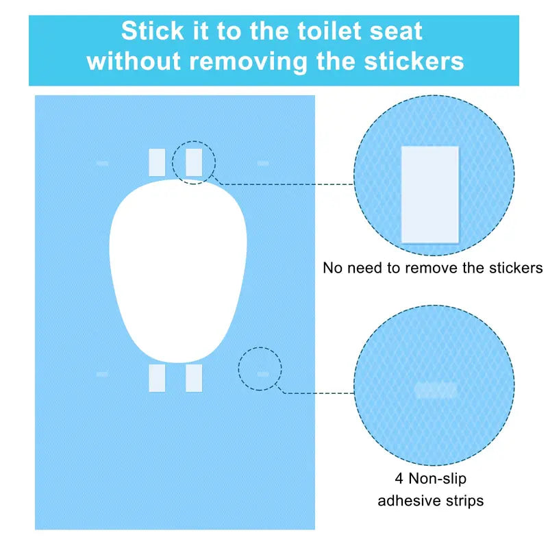 Protections jetables double couche pour lunette de toilettes