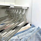 Lot de 2 rails coulissants pour penderie en aluminium et PET
