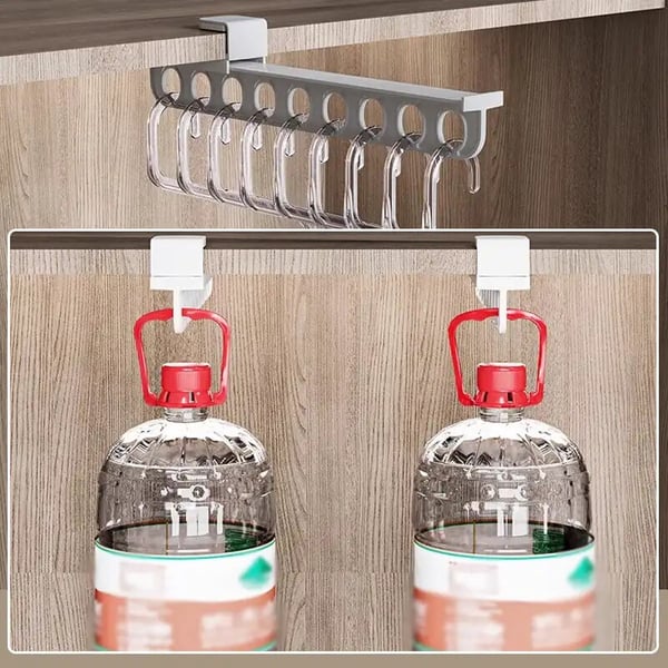 Lot de 2 rails coulissants pour penderie en aluminium et PET