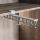 Lot de 2 rails coulissants pour penderie en aluminium et PET