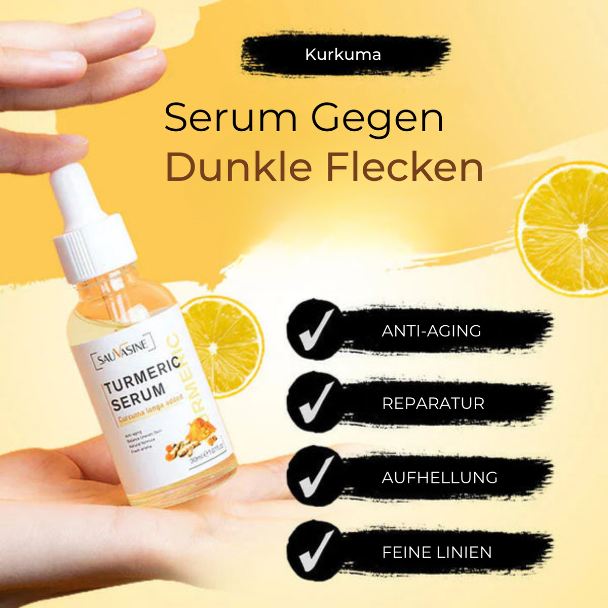 Sérum de soin du visage pour teint uniforme