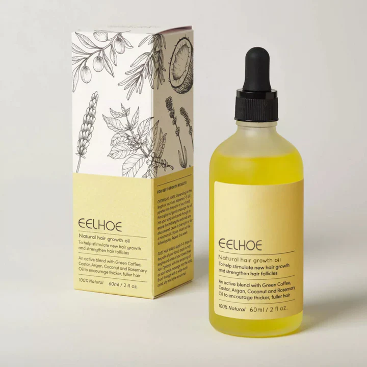 Huile de soin capillaire pour massage du cuir chevelu