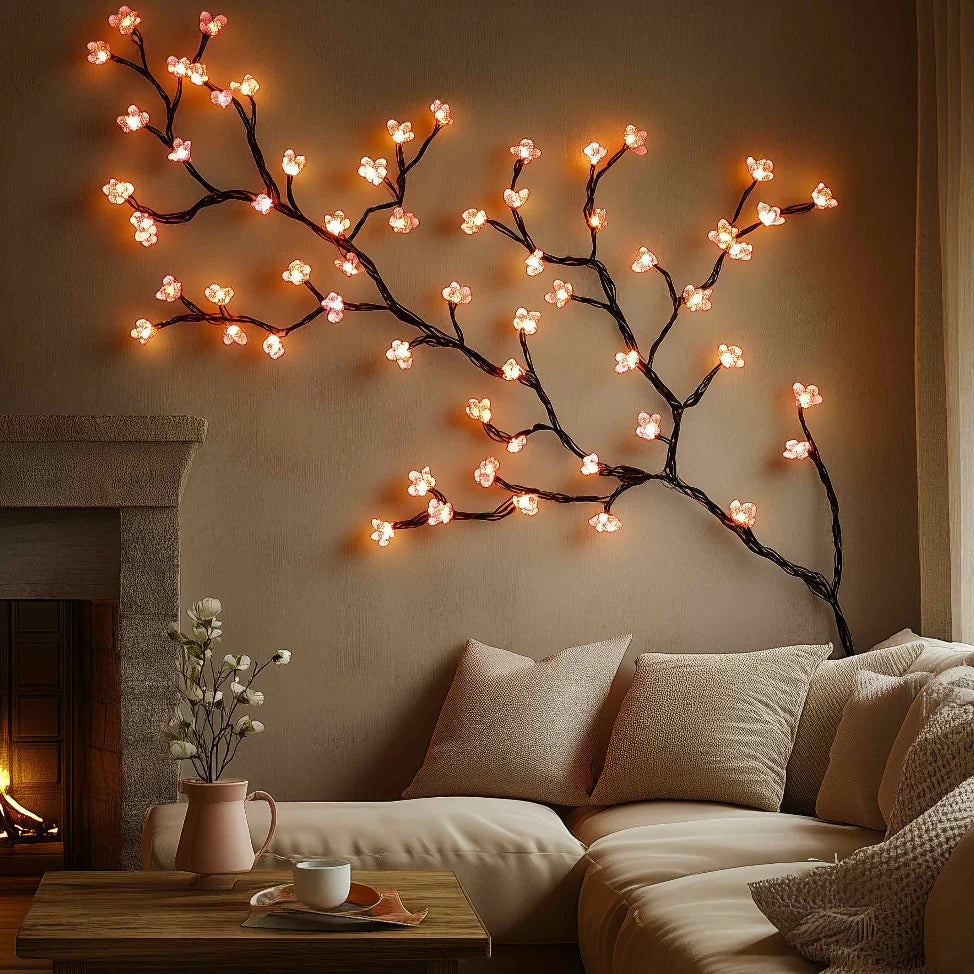 Branche décorative lumineuse à 96 LED