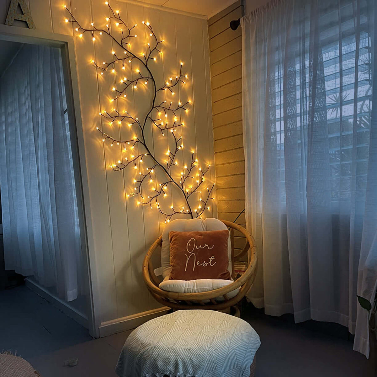 Branche décorative lumineuse à 96 LED