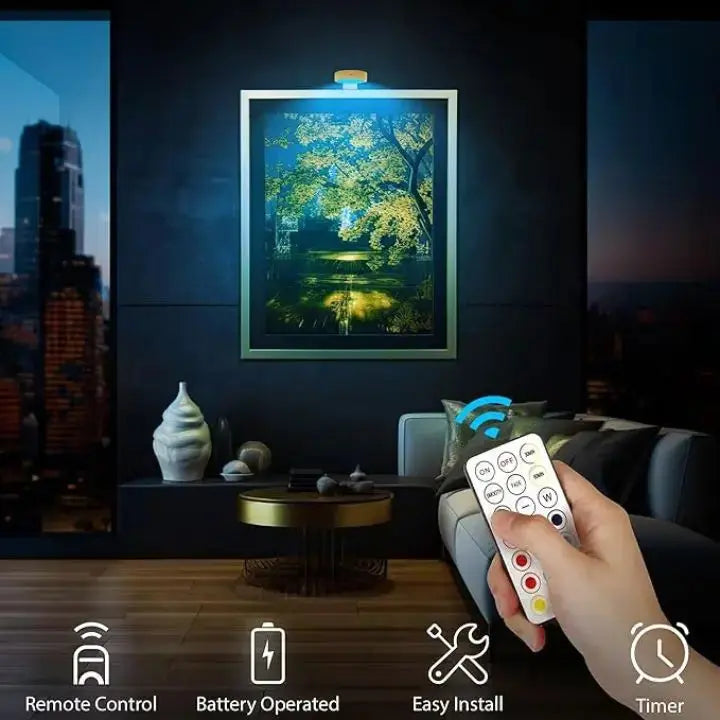 Lampe LED pour tableau à fixation magnétique et variateur