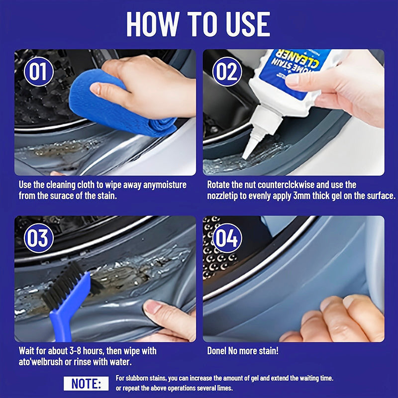 Lot de 2 gels nettoyants pour joints avec 2 brosses