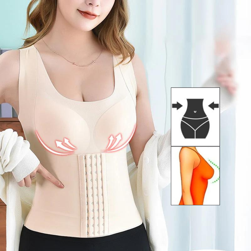 Lot de 2 hauts gainants réglables en élasthanne et nylon