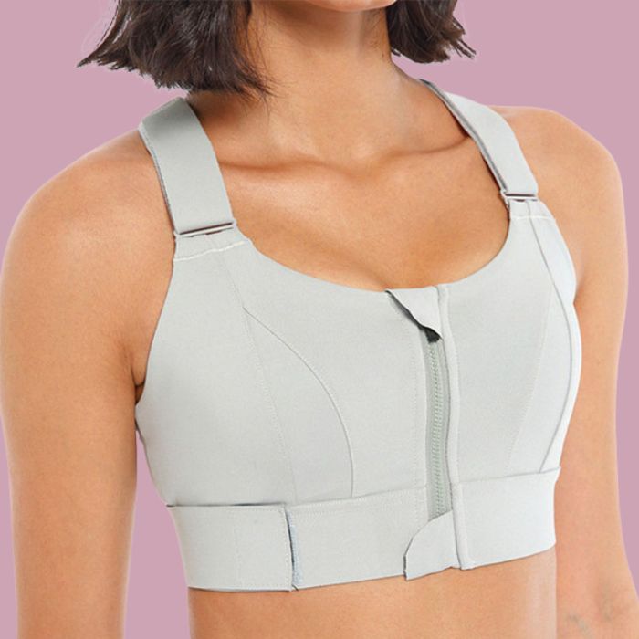 Lot de 2 brassières de sport sans armatures à fermeture zippée