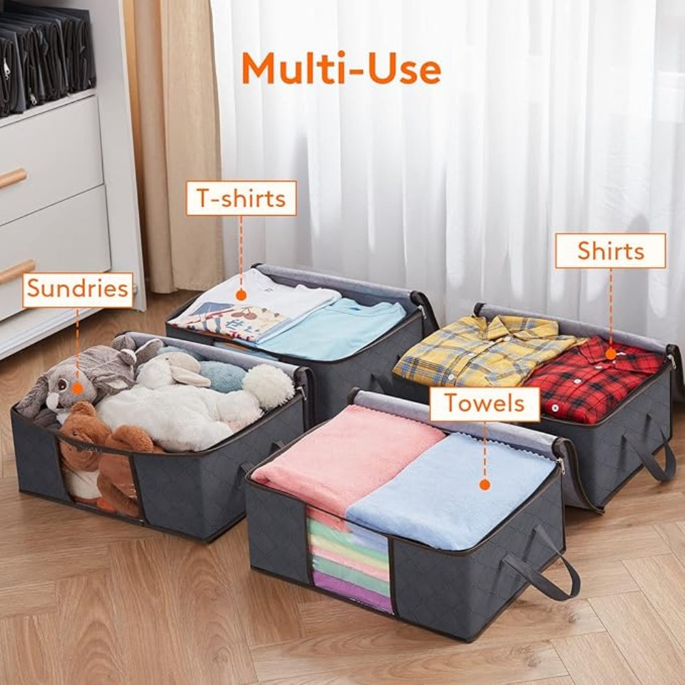Sac de rangement zippé pour vêtements et linge de lit
