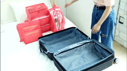 Lot de 12 organiseurs de valise déperlants – image 21