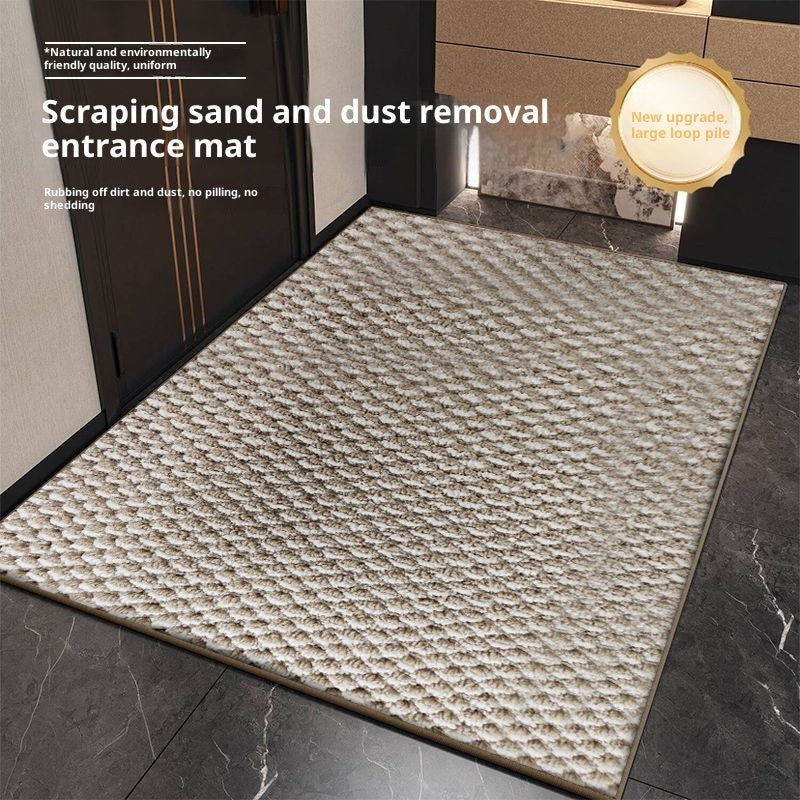 Tapis d'entrée absorbant lavable à base antidérapante