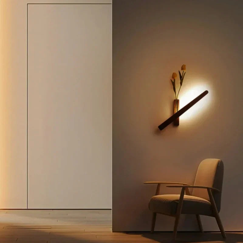 Lampe murale rechargeable avec vase intégré