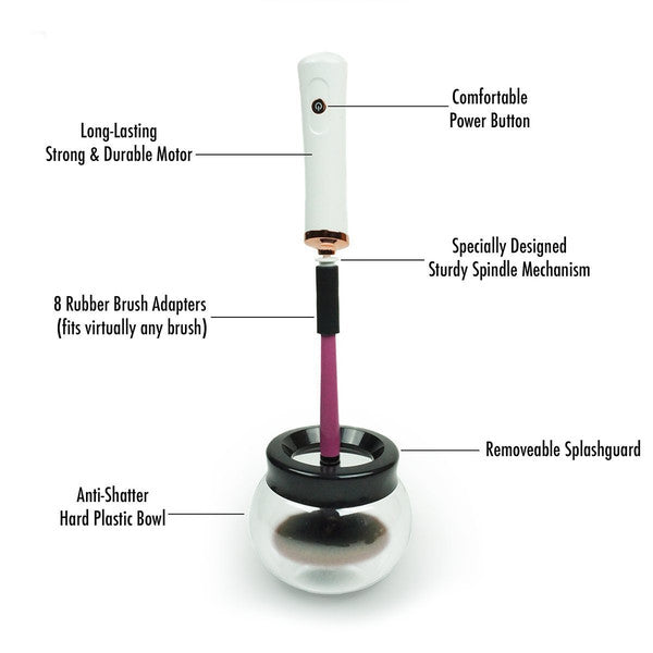 Nettoyeur électrique rechargeable pour pinceaux de maquillage