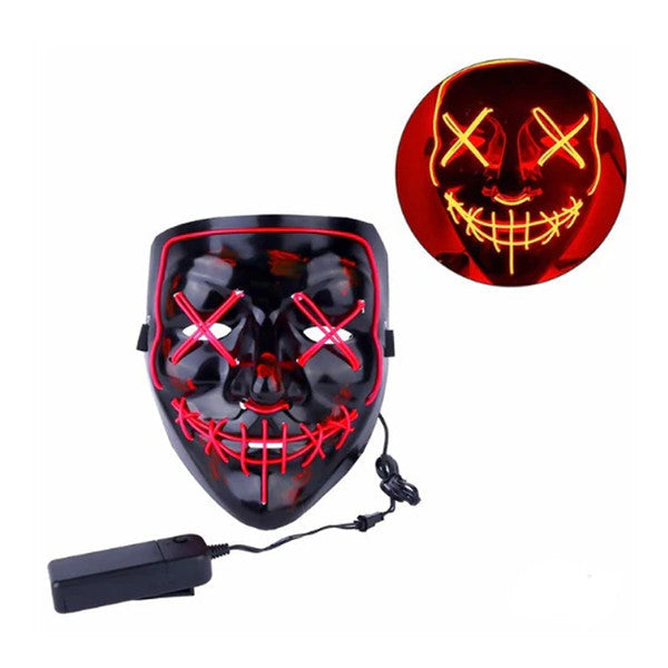 Masque lumineux LED pour femme avec commande filaire, 3 modes
