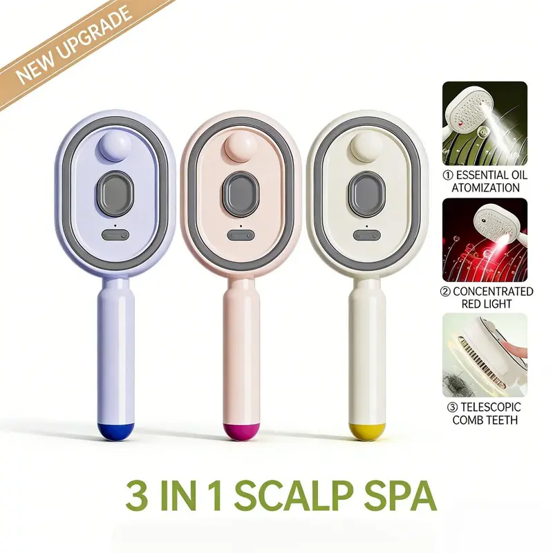 Peigne de massage électrique à coussin d’air avec spray – image 4