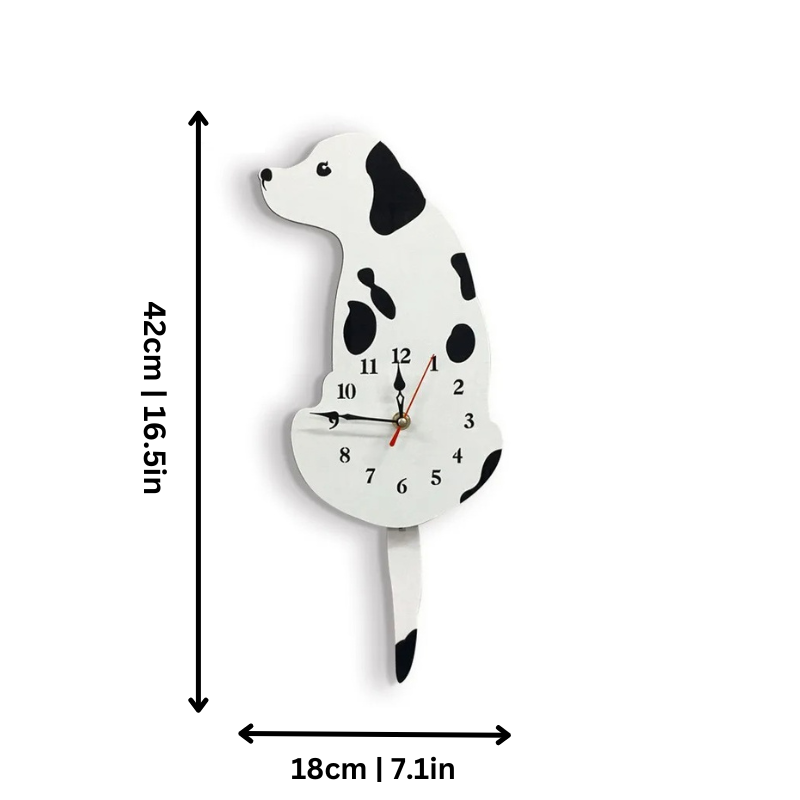 Felineau Horloge à Queue Remuante - Pendule Animalière Décorative