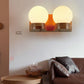Applique en verre à un ou deux points lumineux, culot E26