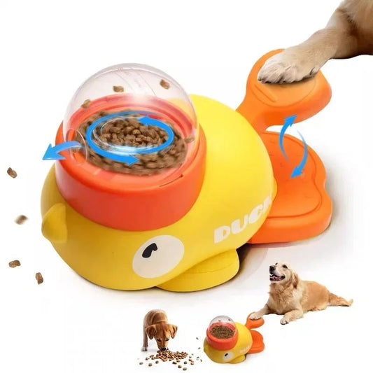 Gamelle Anti-Glouton en Forme de Canard pour Chien – Distributeur Ludique Slow Feeder Anti-Ingestion Rapide