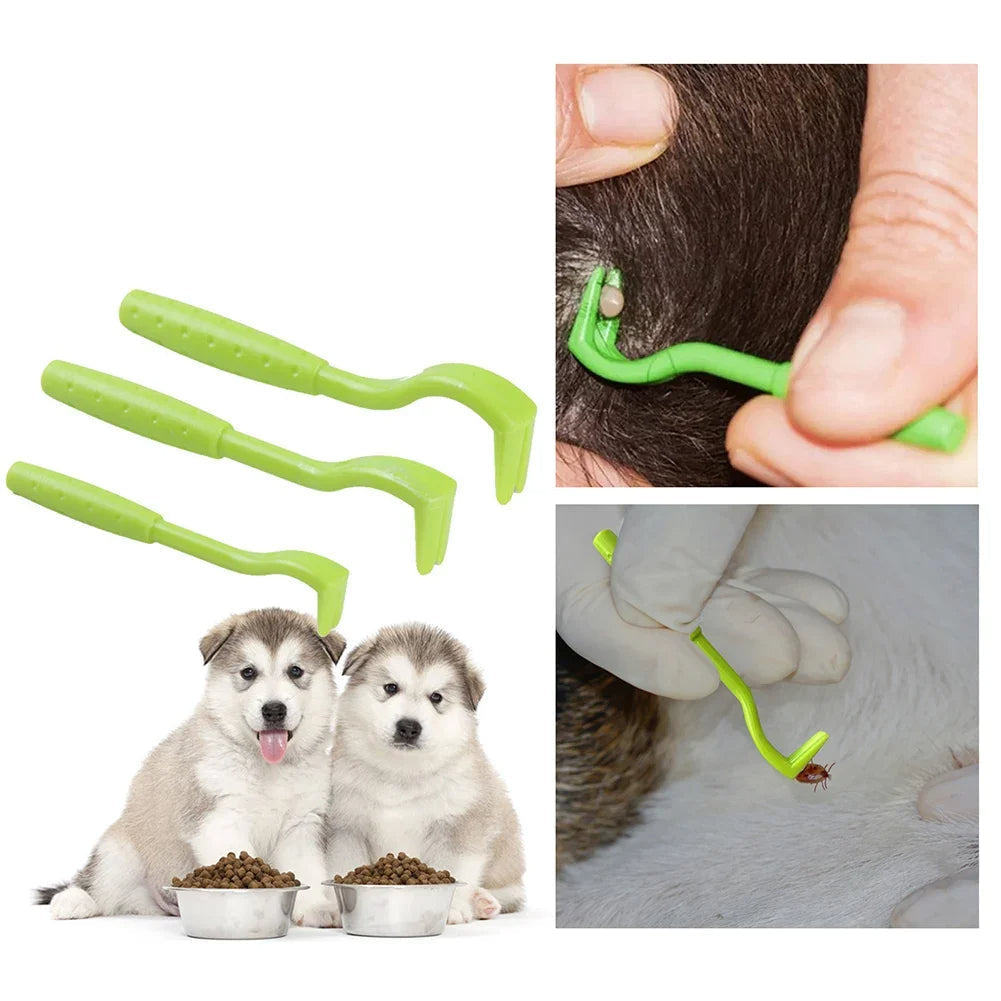 Felineau Crochet Tire-Tique pour Chien et Chat | Lot de 2 pour Retrait Sûr et Complet