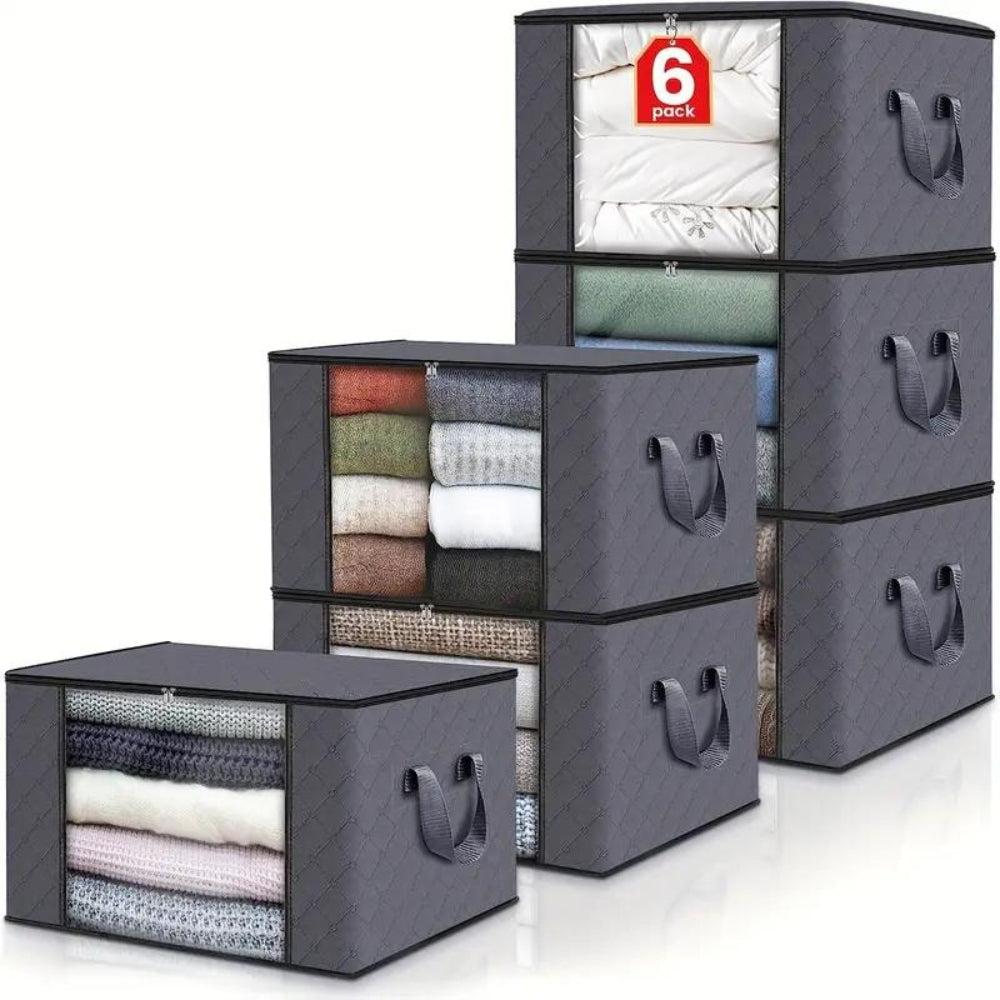 Sac de rangement zippé pour vêtements et linge de lit