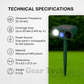 Répulsif solaire de jardin à fréquence réglable