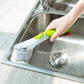 Brosse à vaisselle à long manche – Distributeur de savon rechargeable avec têtes éponge – image 7