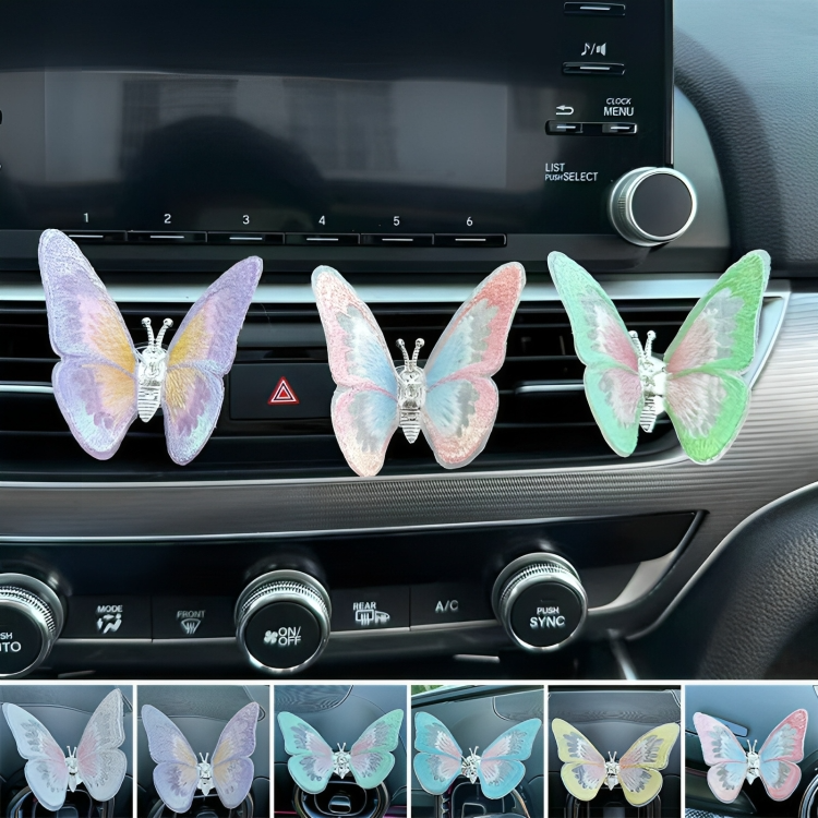 Lot de 4 décorations papillon pour voiture