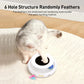Jouet électronique pour chat avec plume, balle et LED