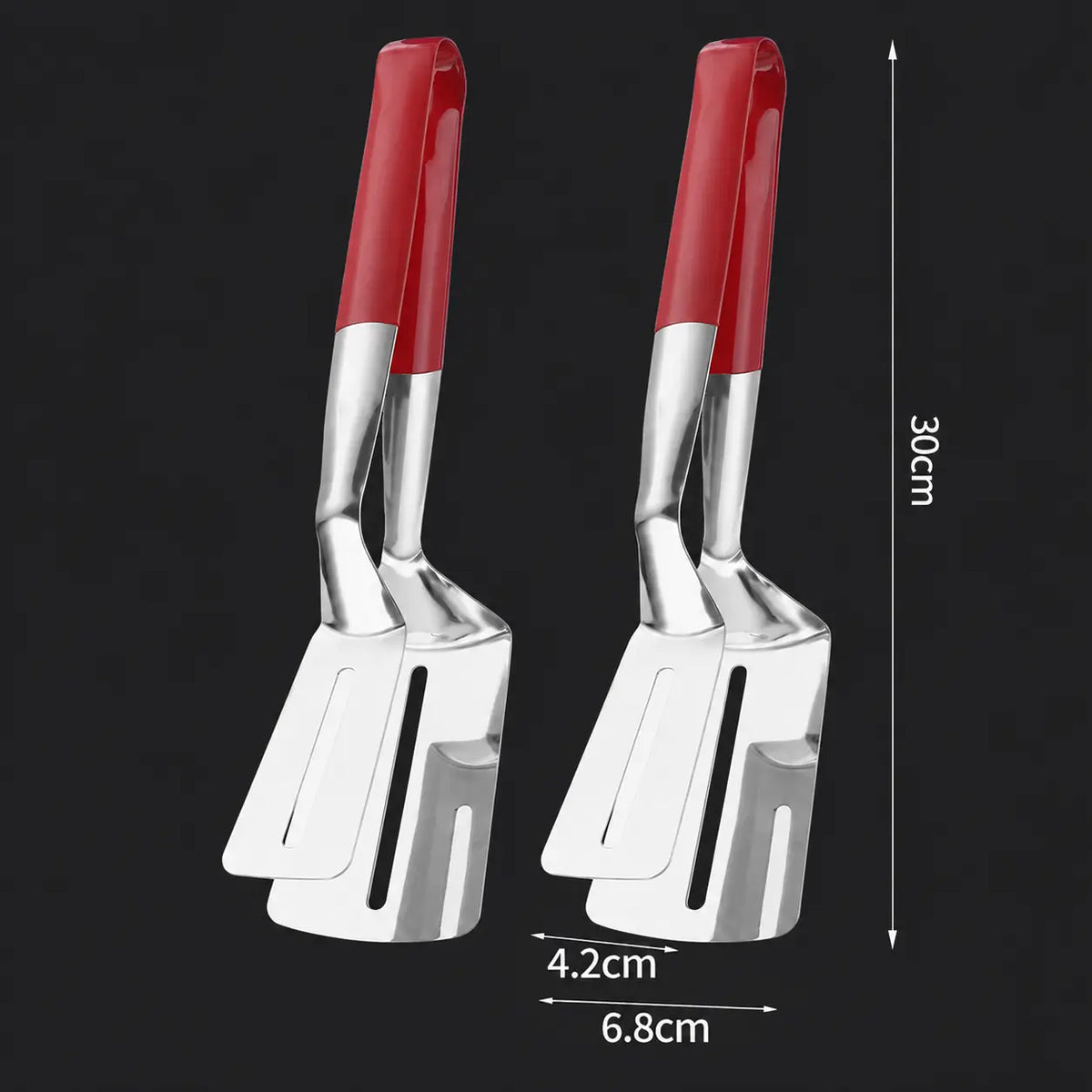 Pince et spatule de cuisine 2 en 1
