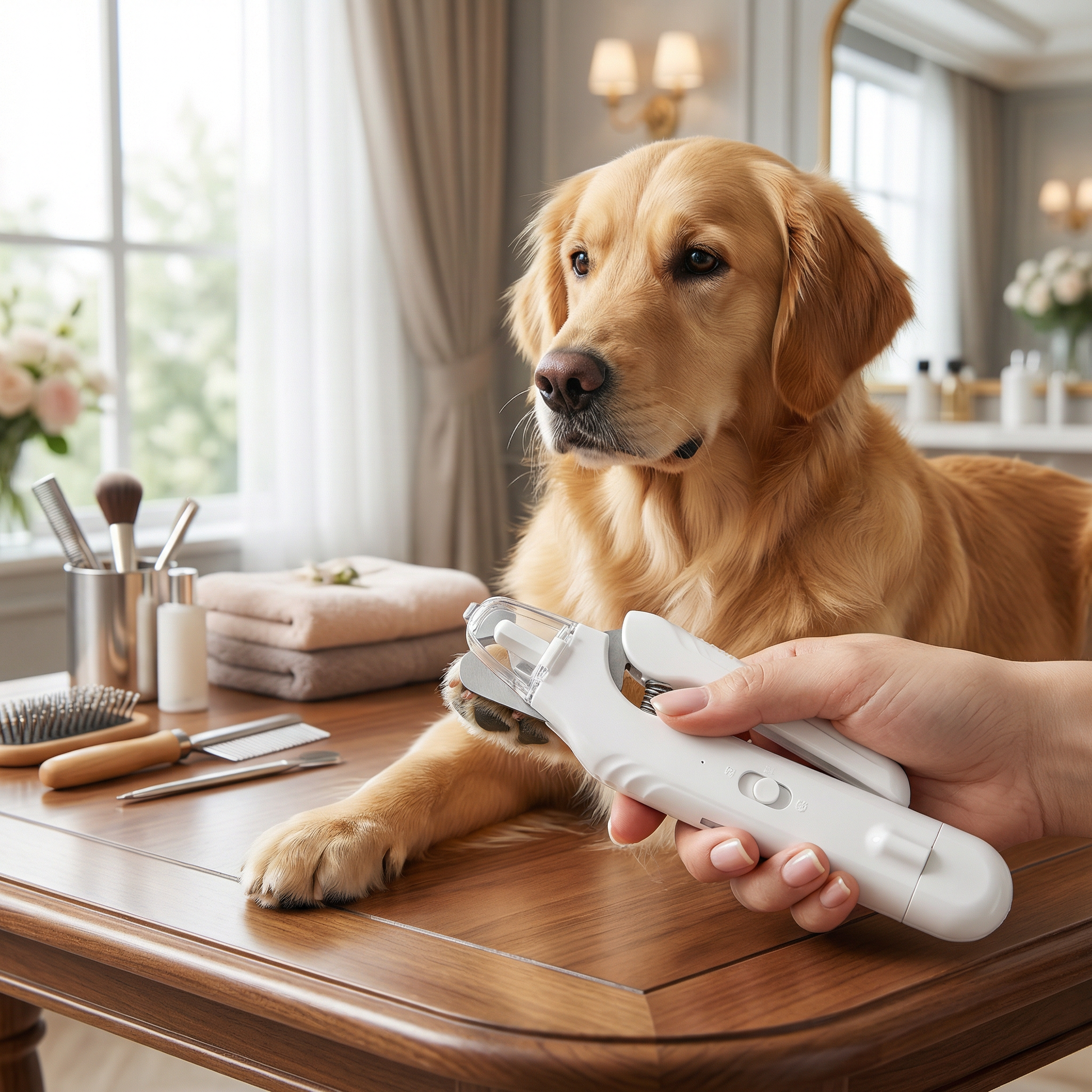 Coupe-griffes et lime électrique 2-en-1 pour chien