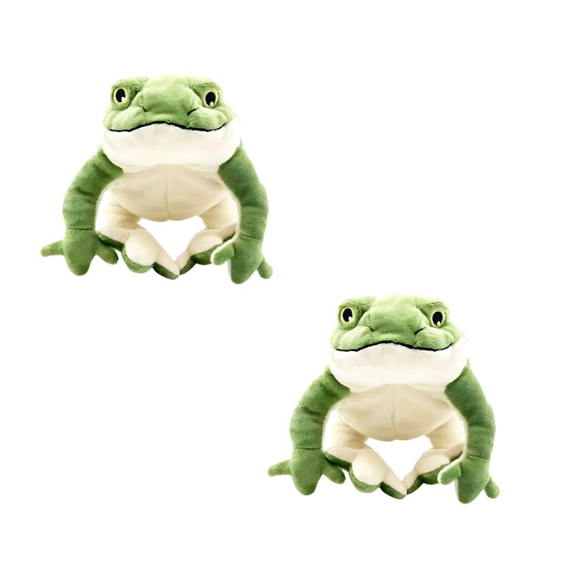 Jouet Grenouille Chien - Peluche Couineur x2 - image 1