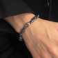 Bracelet de perles noires et grises – Bijou à superposer – Lot de 2