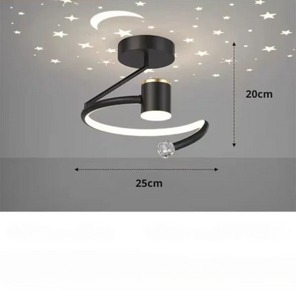 Plafonnier à DEL effet étoilé avec variateur