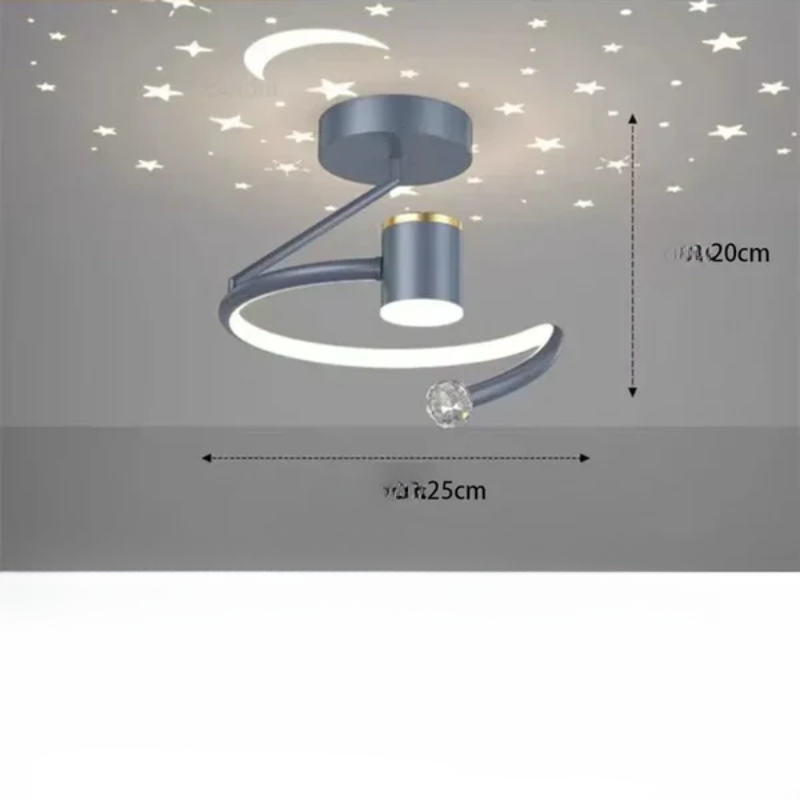 Plafonnier à DEL effet étoilé avec variateur