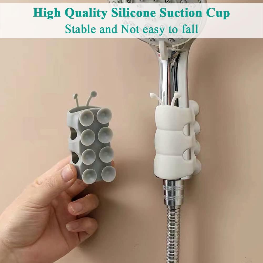 Lot de 4 supports de douchette en silicone à ventouses