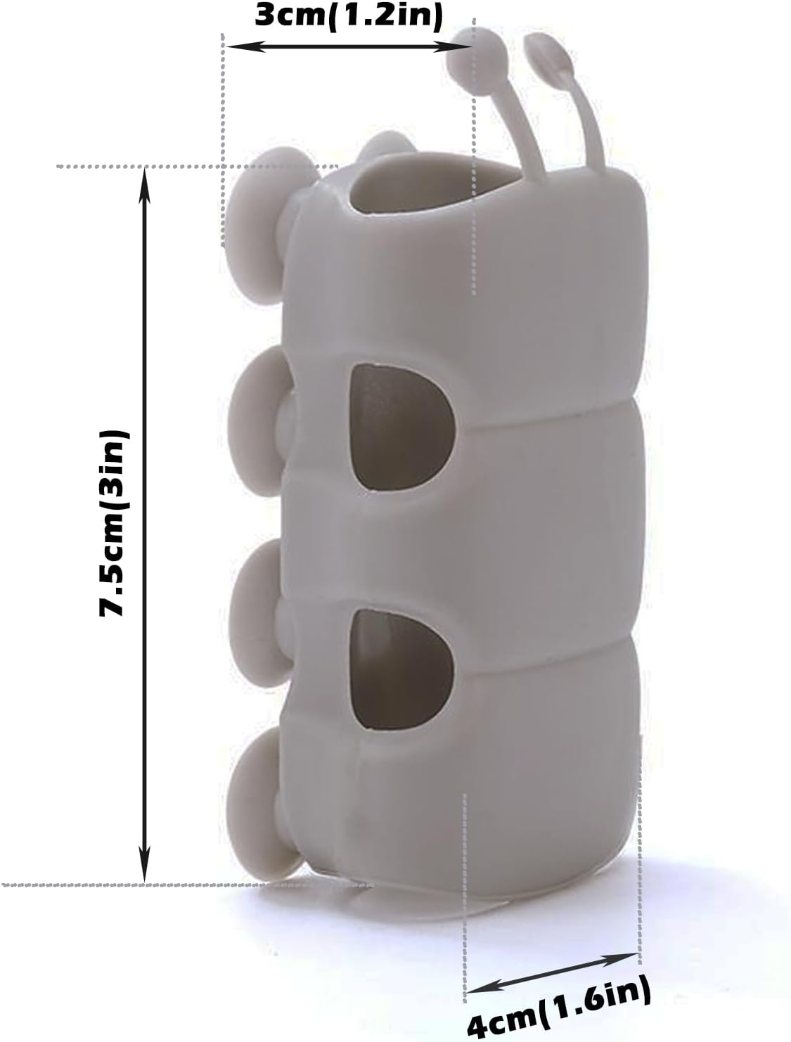 Lot de 4 supports de douchette en silicone à ventouses