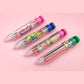 Crayon multicolore 8 en 1 à mécanisme à clic