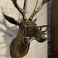 Décoration murale tête de cerf à bois texturés