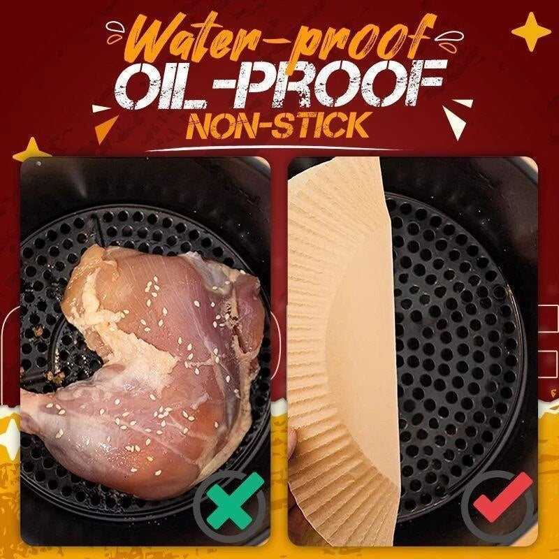 Lot de 50 protections pour panier de friteuse à air