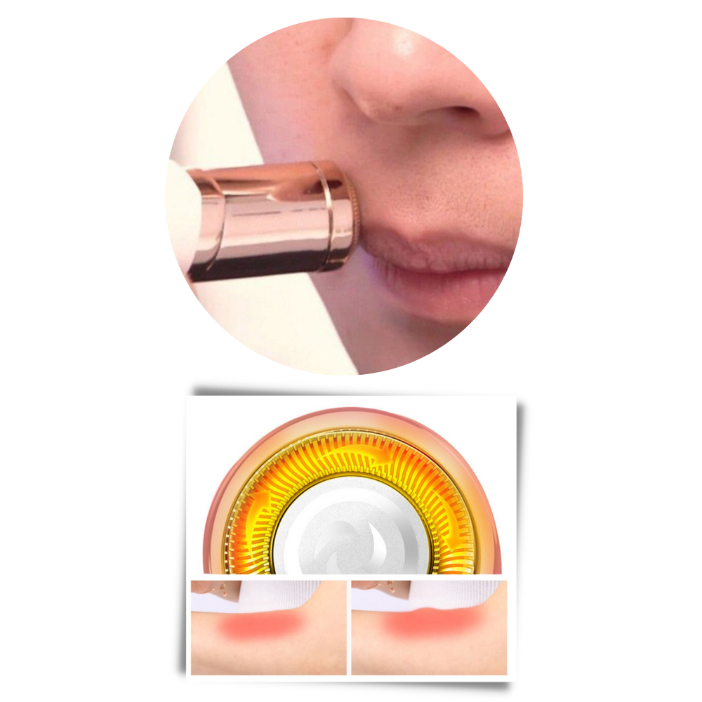 Rasoir électrique compact pour retouches visage et corps