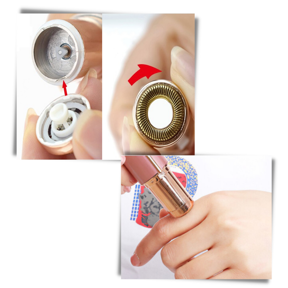Rasoir électrique compact pour retouches visage et corps