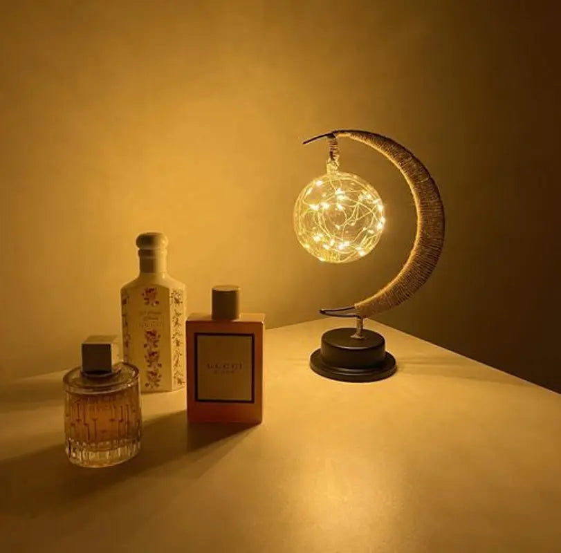 Lampe décorative LED à lueur lunaire, hauteur 27 cm