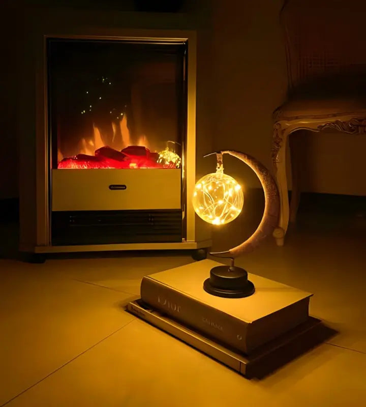 Lampe décorative LED à lueur lunaire, hauteur 27 cm