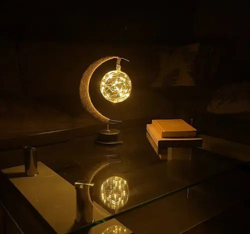 Lampe décorative LED à lueur lunaire, hauteur 27 cm