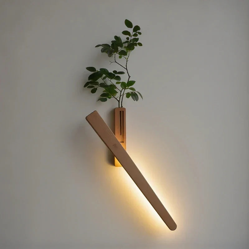 Lampe murale rechargeable avec vase intégré